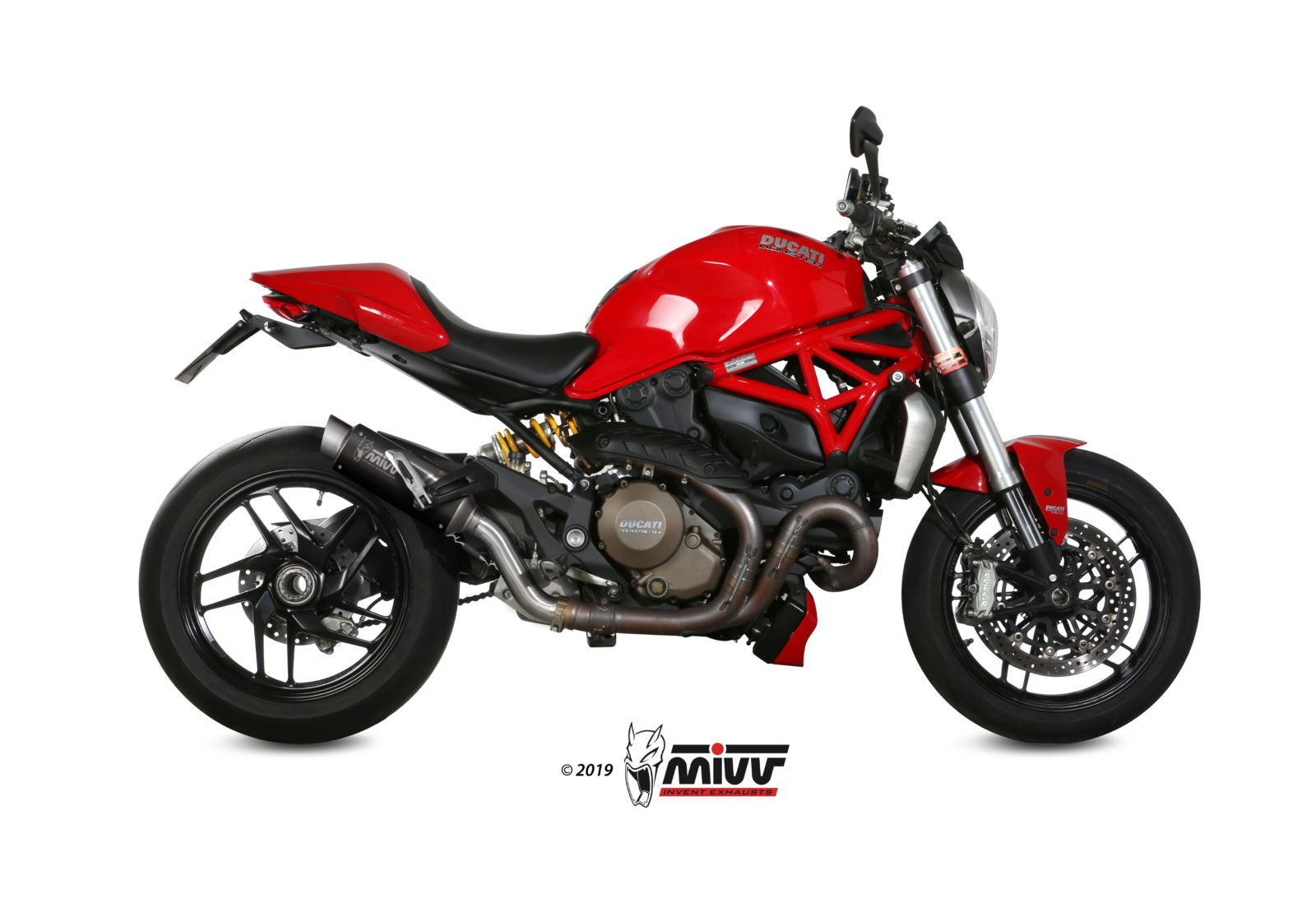 TERMINALE DI SCARICO ACCIAIO INOX NERO MIVV GPPRO DUCATI MONSTER 1200/S 2014-16