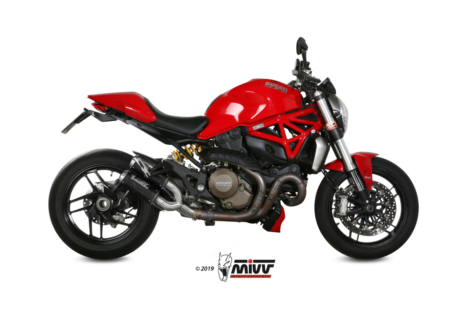TERMINALI DI SCARICO IN CARBONIO RACING MIVV MK3 DUCATI MONSTER 1200 / S 2014-16