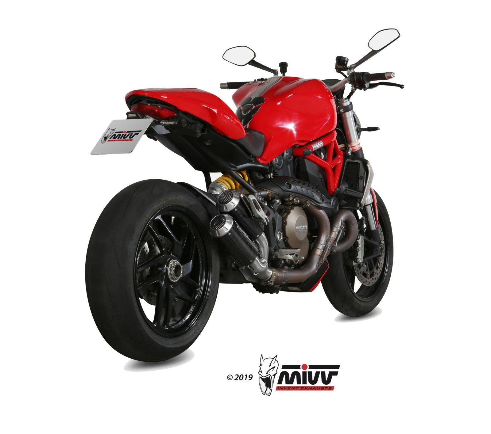 TERMINALI DI SCARICO IN CARBONIO RACING MIVV MK3 DUCATI MONSTER 1200 / S 2014-16