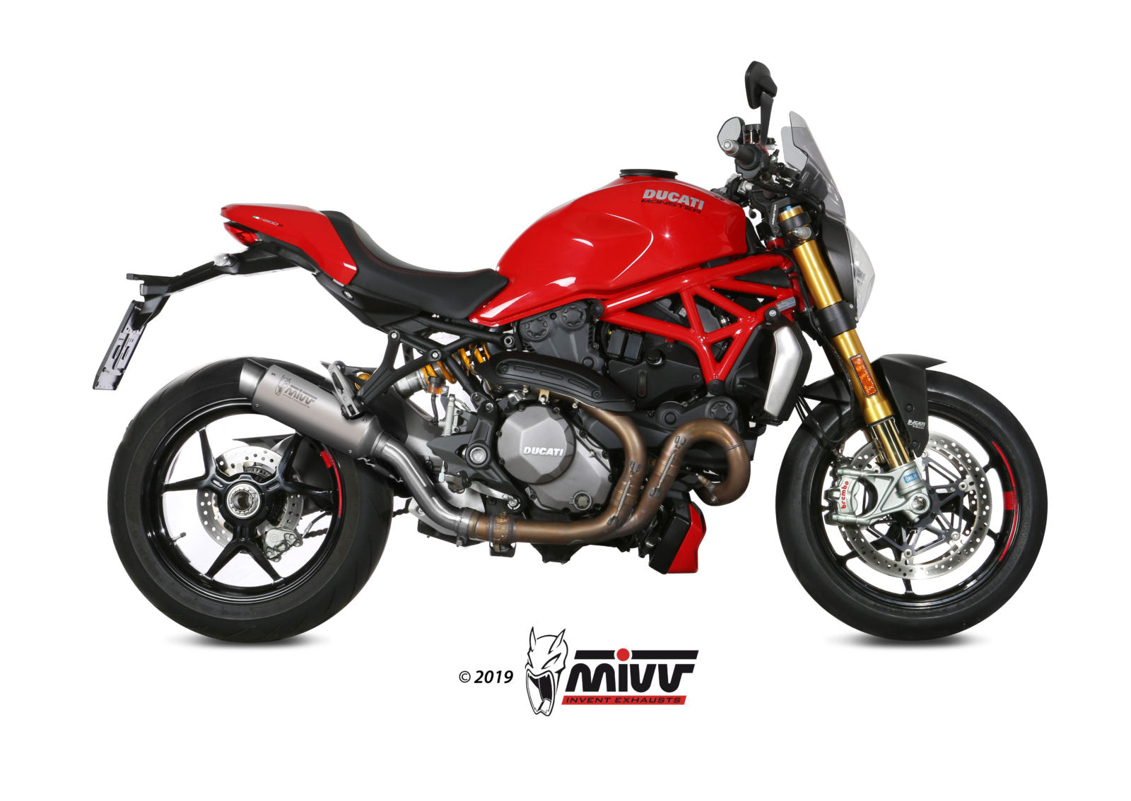 TERMINALE DI SCARICO IN TITANIO MIVV GPPRO DUCATI MONSTER 1200 2017 - 2021
