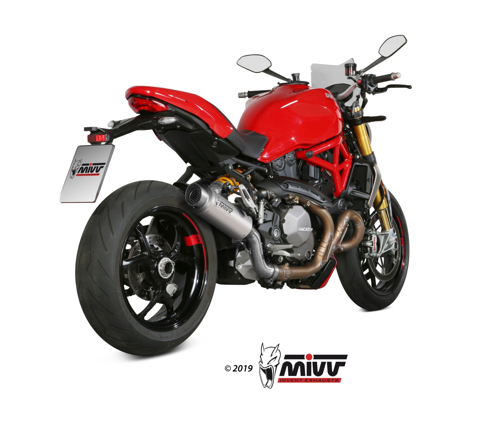 TERMINALE DI SCARICO IN TITANIO MIVV GPPRO DUCATI MONSTER 1200 2017 - 2021