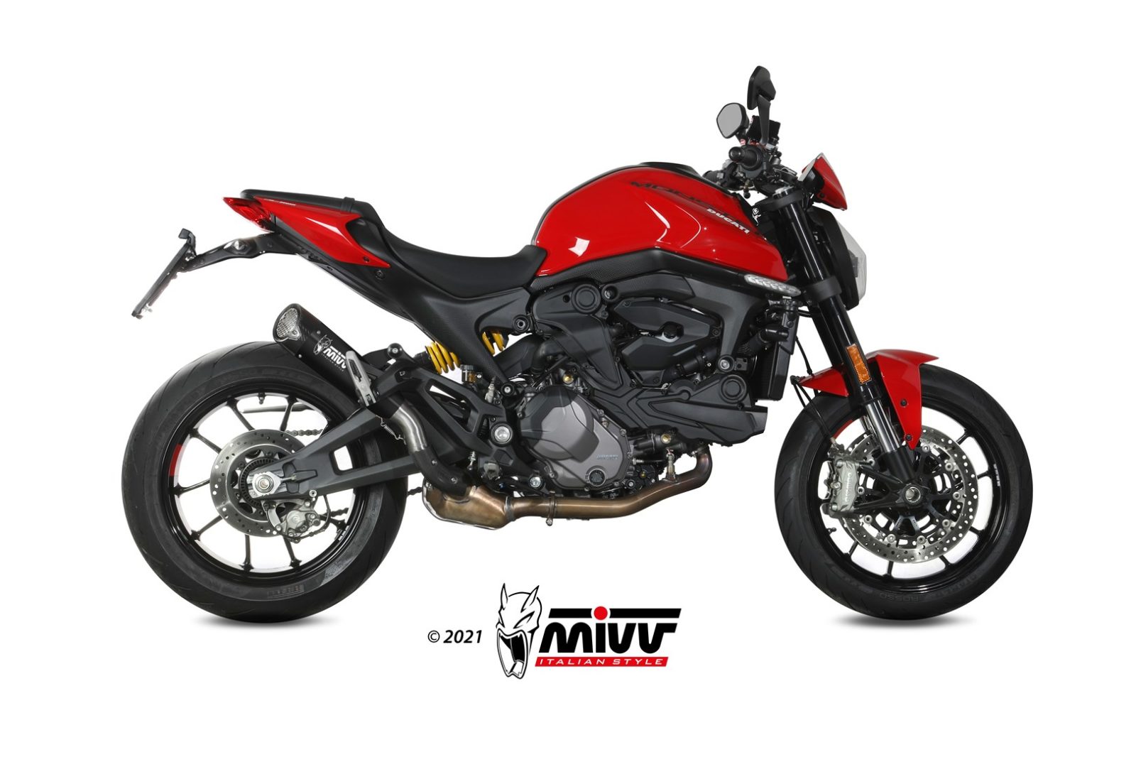 TERMINALE DI SCARICO INOX NERO MIVV X-M5 DUCATI MONSTER 937/MONSTER 937+ 2021-24