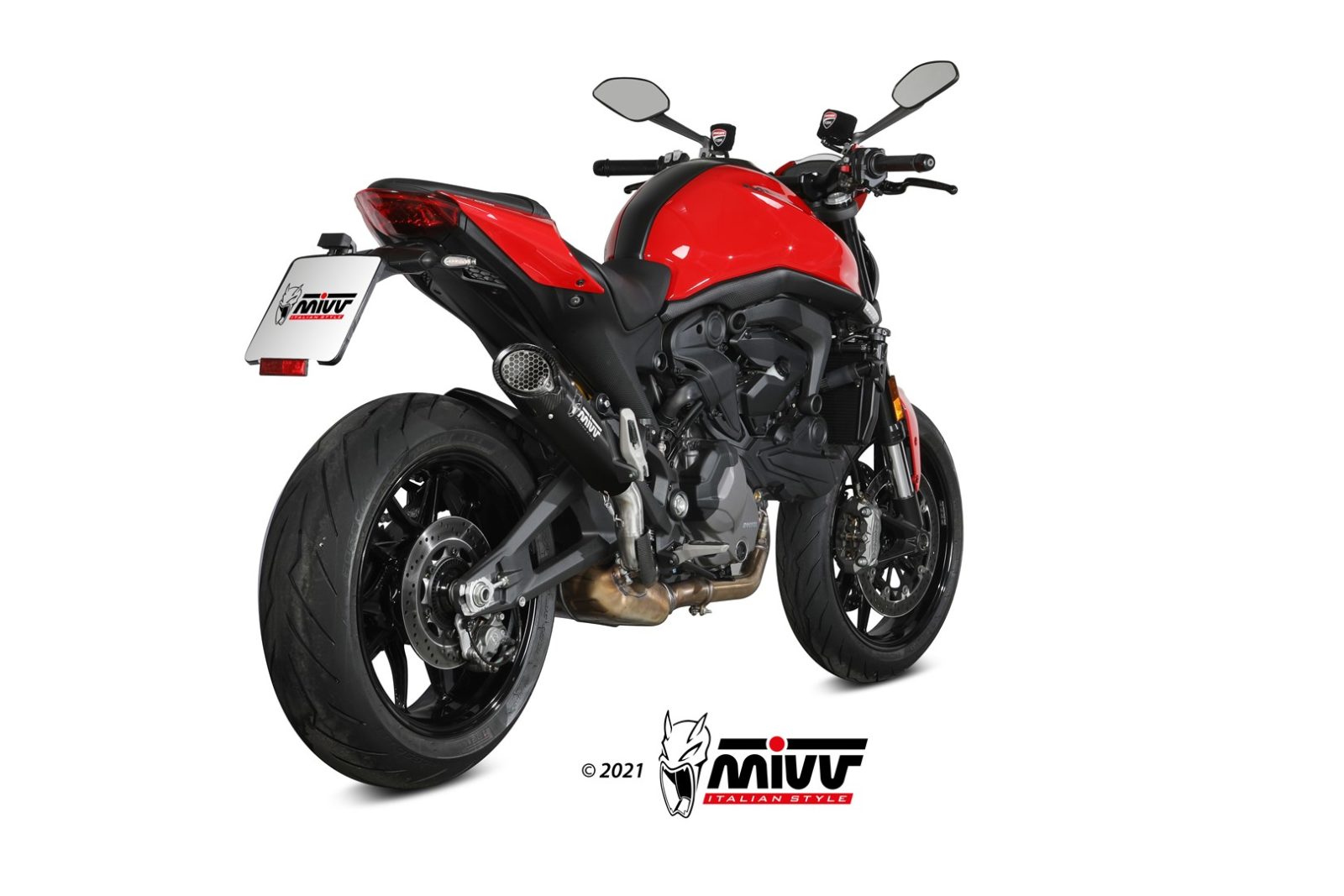 TERMINALE DI SCARICO INOX NERO MIVV X-M5 DUCATI MONSTER 937/MONSTER 937+ 2021-24