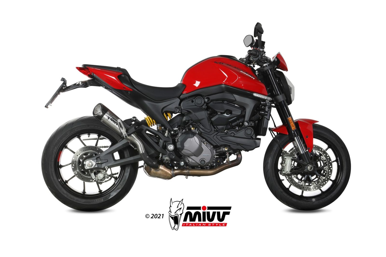 Terminale Di Scarico Titanio Mivv X-M5 Ducati Monster 937 / Monster 937+ 2021-24