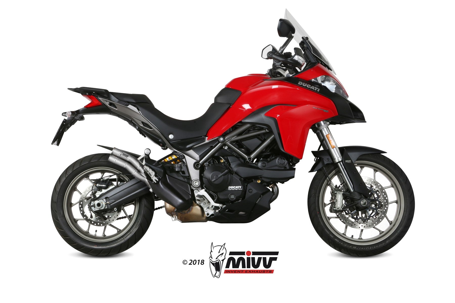 TERMINALE DI SCARICO INOX MIVV DOUBLE GUN DUCATI MULTISTRADA 1200 ENDURO 2016-18