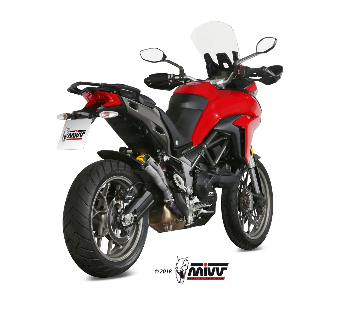 TERMINALE DI SCARICO INOX MIVV DOUBLE GUN DUCATI MULTISTRADA 1200 ENDURO 2016-18
