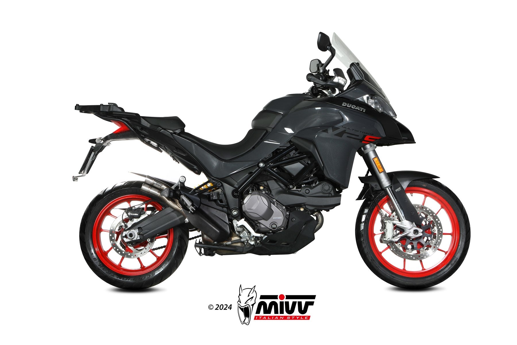 TERMINALE DI SCARICO INOX MIVV DOUBLE GUN DUCATI MULTISTRADA V2/S 2022-24