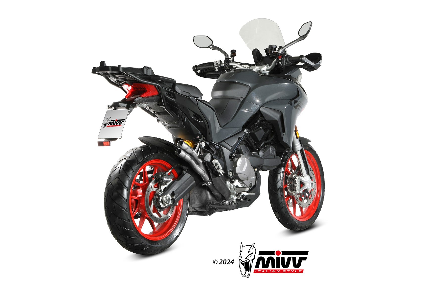 TERMINALE DI SCARICO INOX MIVV DOUBLE GUN DUCATI MULTISTRADA V2/S 2022-24