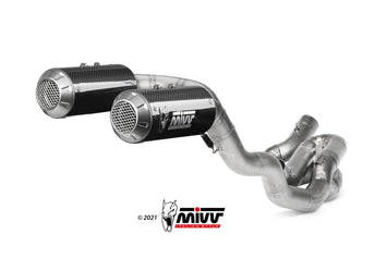 Scarico Completo Mivv Sottosella Carbonio Racing Mk3 Ducati Panigale V4 2018-22