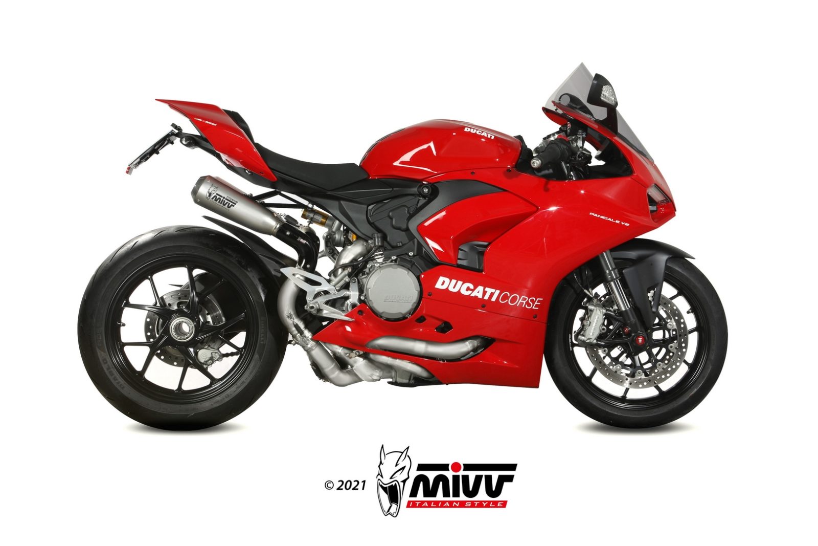 SCARICO COMPLETO ALTO IN TITANIO RACING MIVV X-M1 DUCATI PANIGALE V2 2020 - 2024
