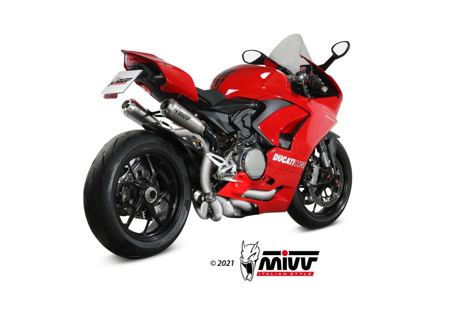 SCARICO COMPLETO ALTO IN TITANIO RACING MIVV X-M1 DUCATI PANIGALE V2 2020 - 2024
