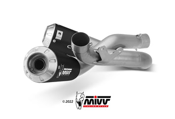 Terminali Di Scarico Inox Nero Racing Mivv X-M1 Ducati Streetfighter V4 2020-22