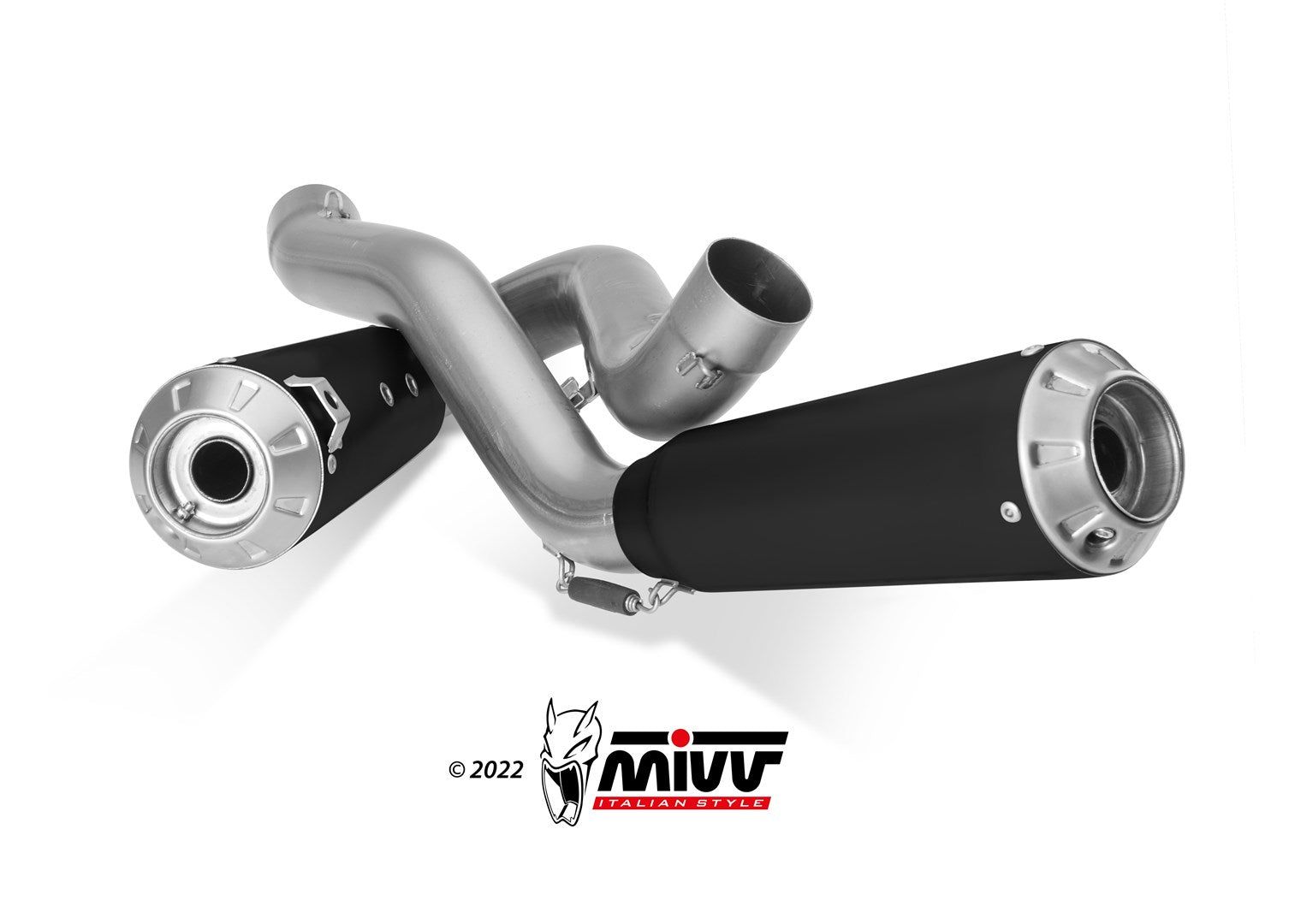TERMINALI DI SCARICO  INOX NERO RACING MIVV X-M1 DUCATI STREETFIGHTER V4 2020-22