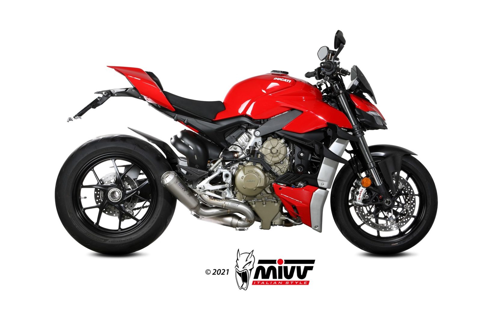 TERMINALI DI SCARICO IN TITANO RACING MIVV X-M1 DUCATI STREETFIGHTER V4 2020 -22