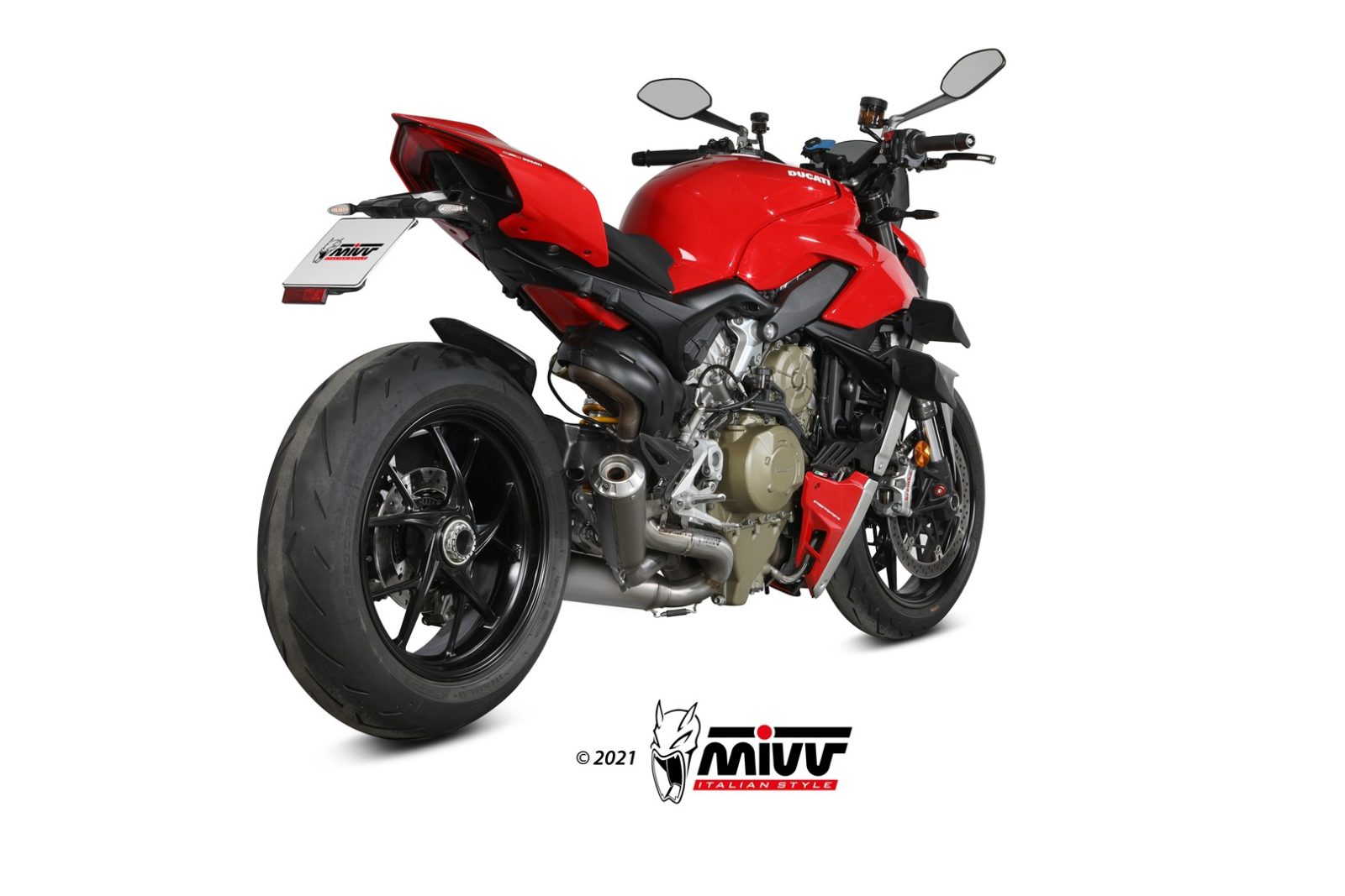 TERMINALI DI SCARICO IN TITANO RACING MIVV X-M1 DUCATI STREETFIGHTER V4 2020 -22