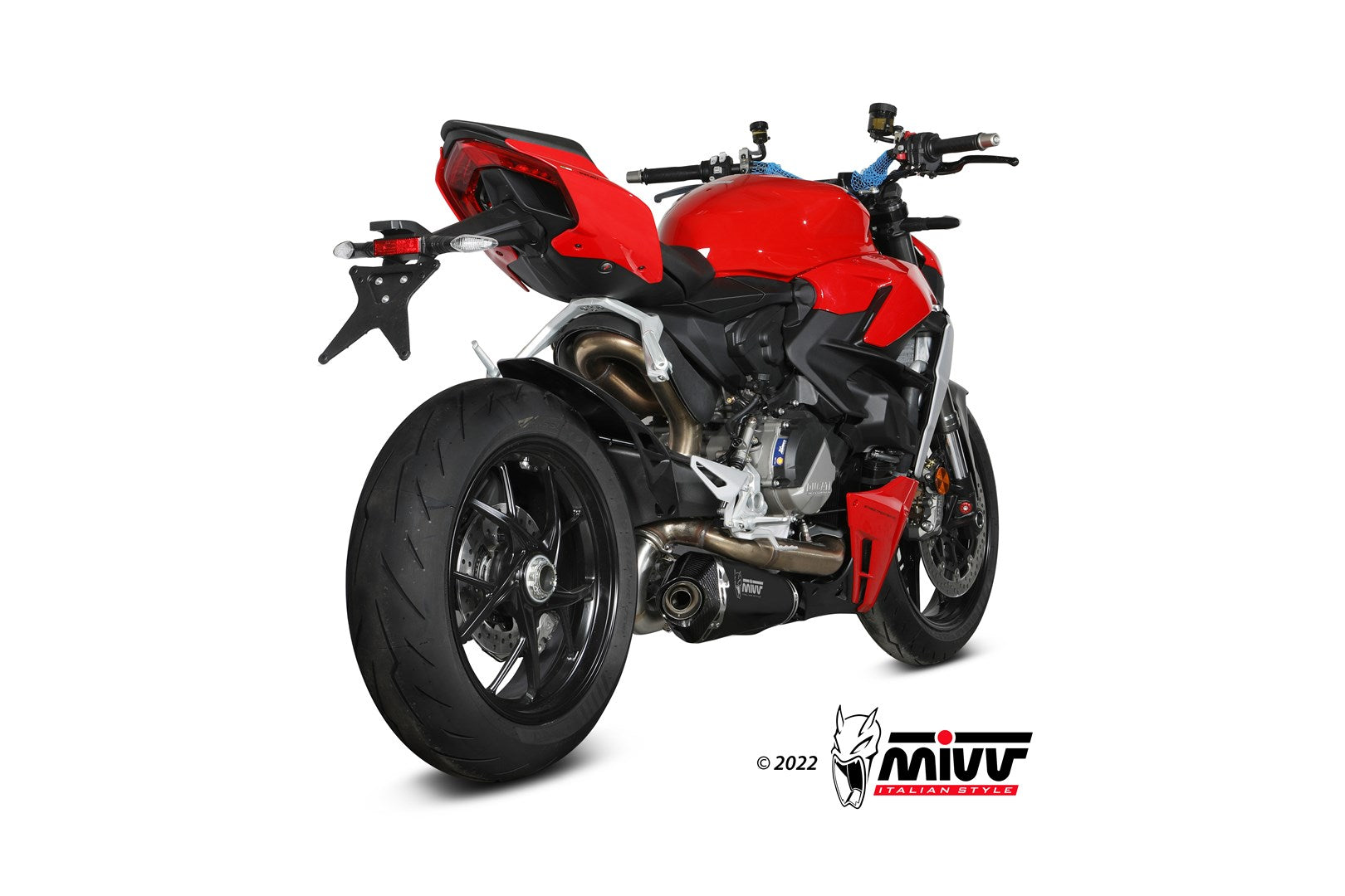 TERMINALE DI SCARICO INOX NERO MIVV DELTA RACE DUCATI STREETFIGHTER V2 2022-24