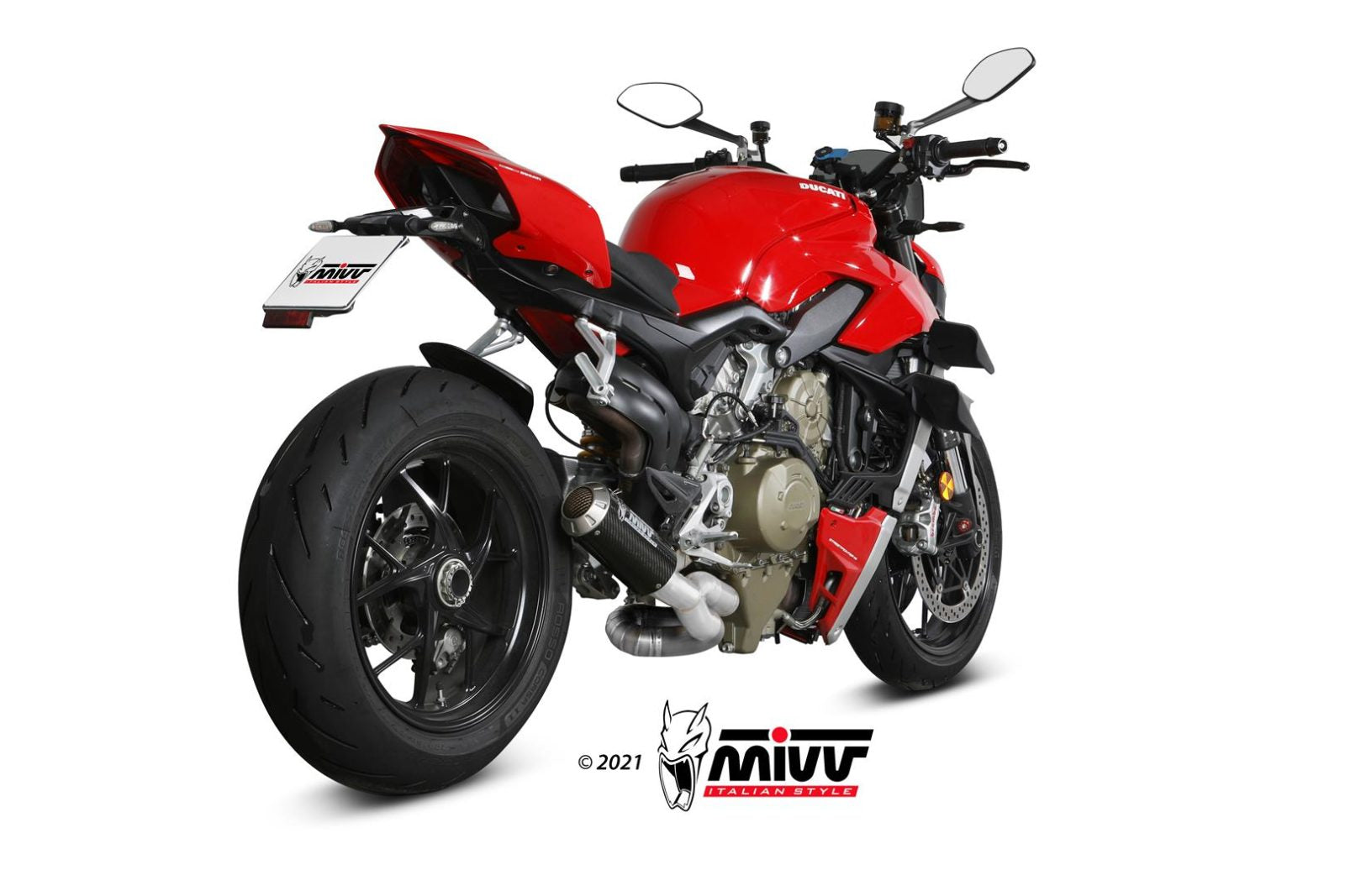 SCARICO COMPLETO IN CARBONIO RACING MIVV MK3 DUCATI STREETFIGHTER V4 2020 - 2022