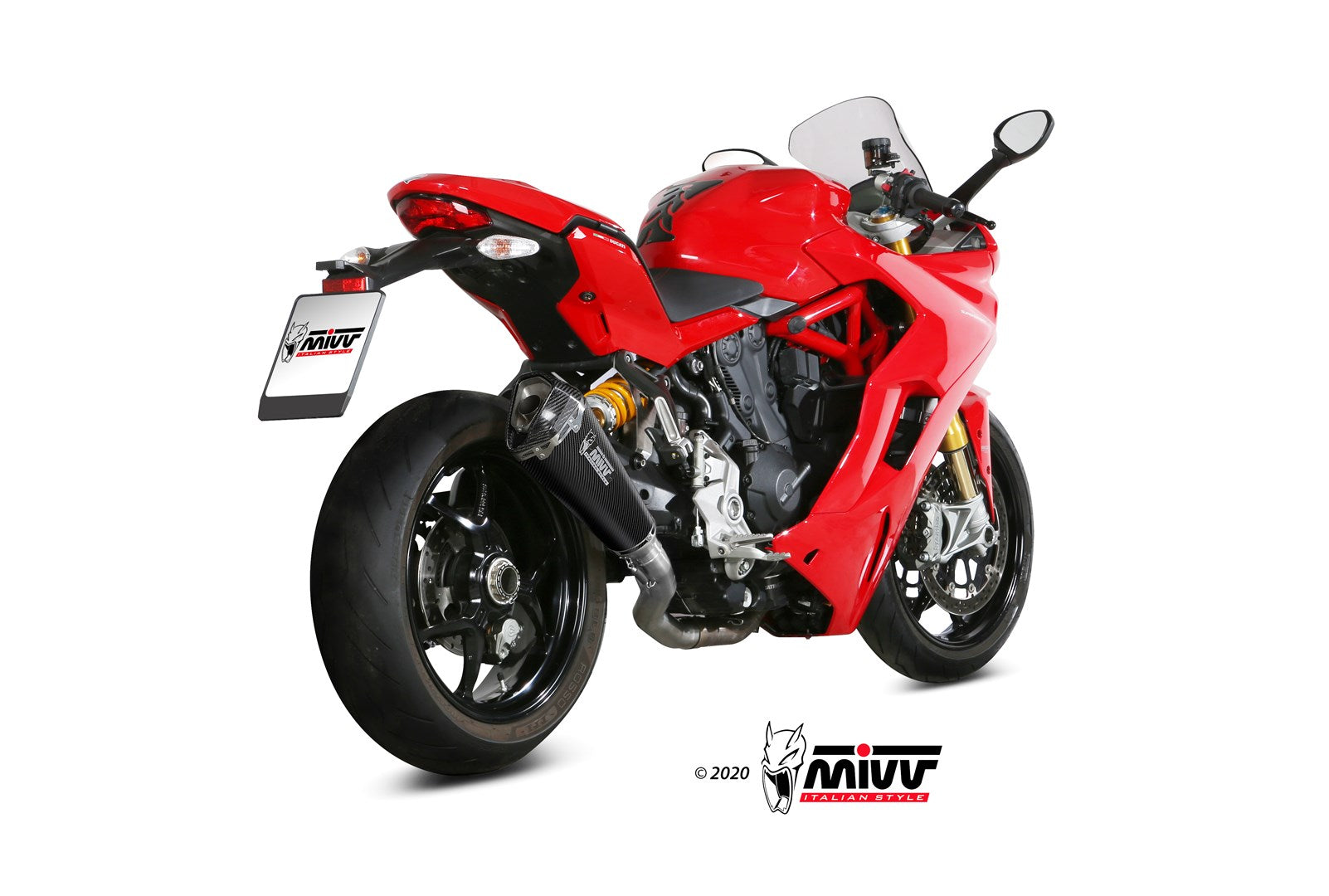 TERMINALE DI SCARICO IN CARBONIO MIVV DELTA RACE DUCATI SUPERSPORT 939/S 2017-20