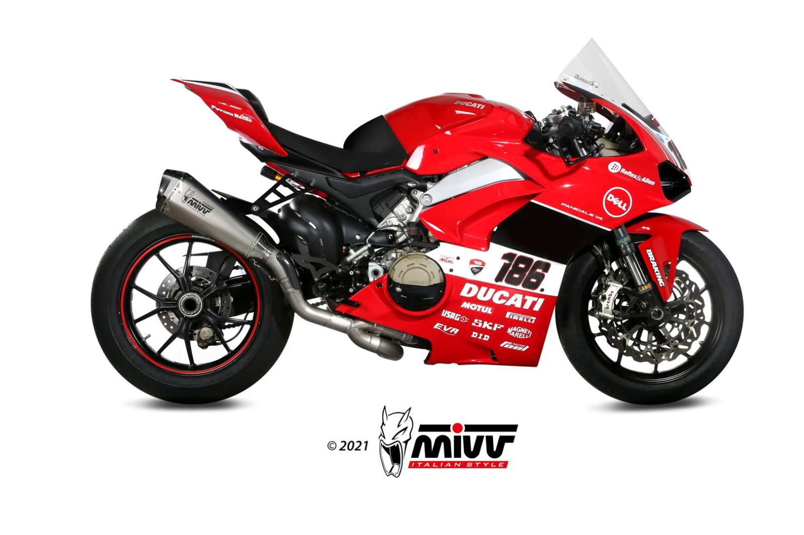 SCARICO COMPLETO ALTO TITANIO RACING MIVV DELTA RACE DUCATI PANIGALE V4 2018-22