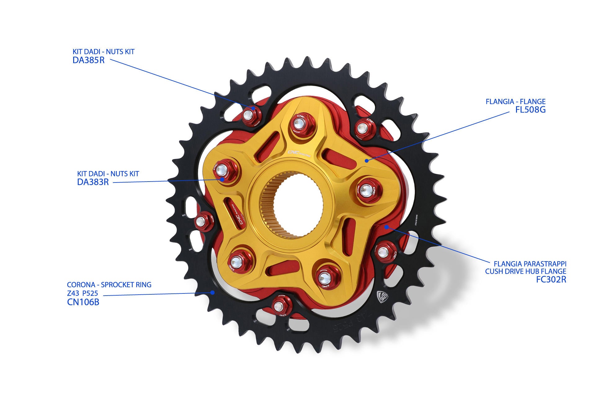 FLANGIA PARASTRAPPI NERO CNC RACING MV AGUSTA SUPERVELOCE 800