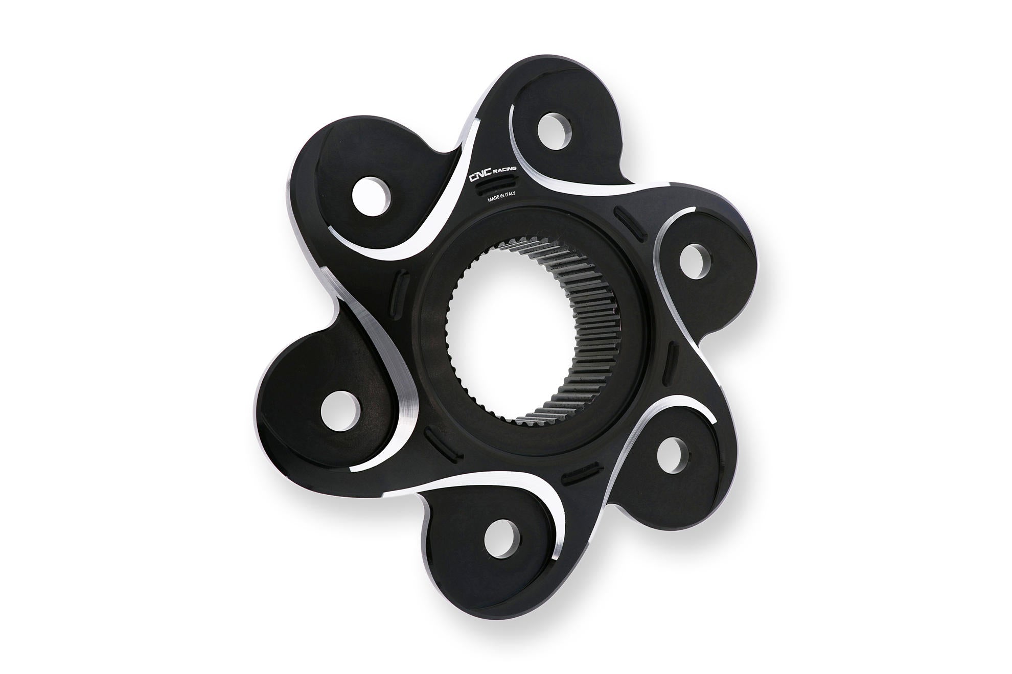 FLANGIA PORTACORONA BICOLOR NERO CNC RACING DUCATI PANIGALE V4 2018-24
