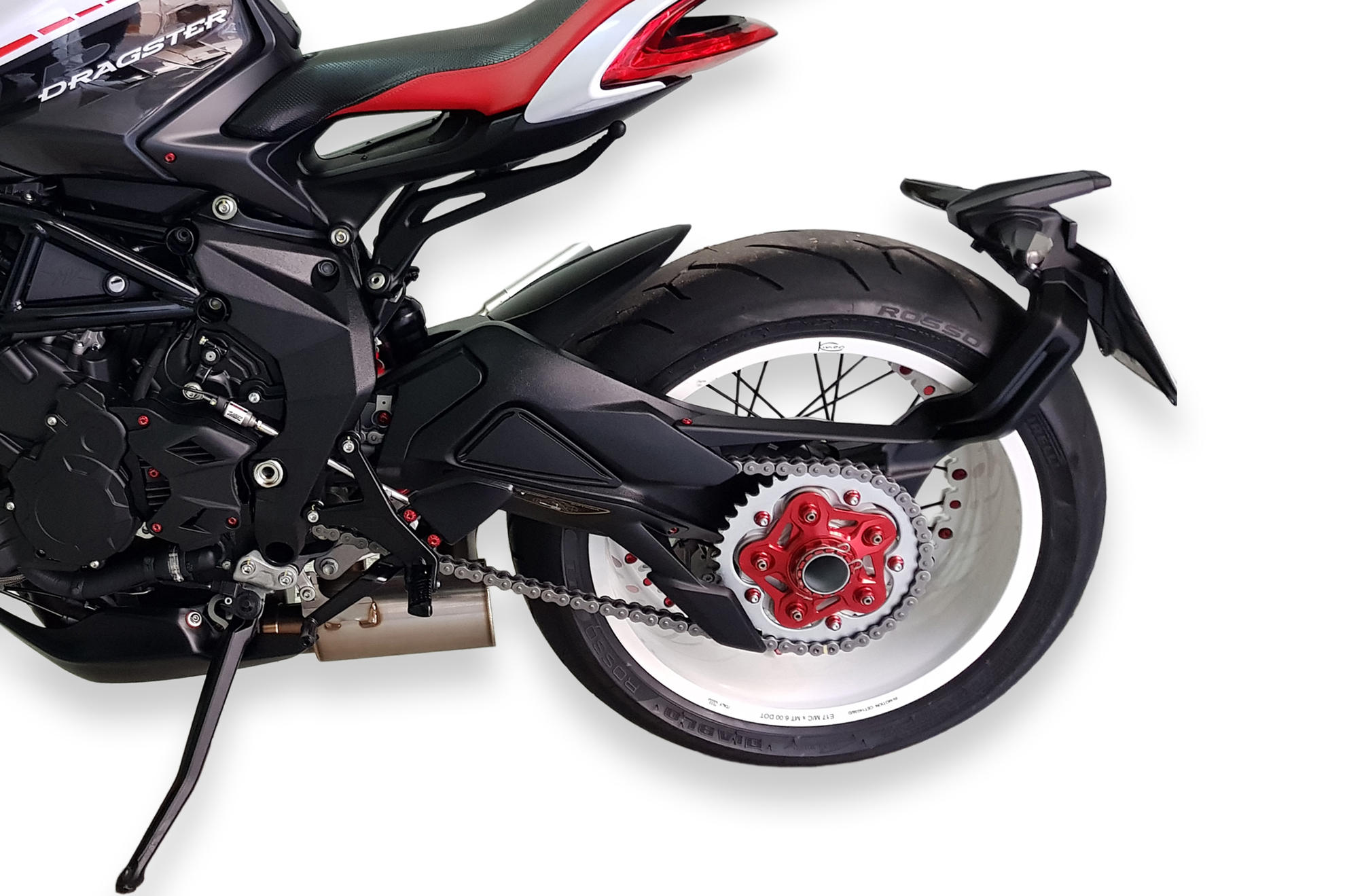 FLANGIA PORTACORONA NERO CNC RACING MV AGUSTA F3 800 ROSSO 2021-22