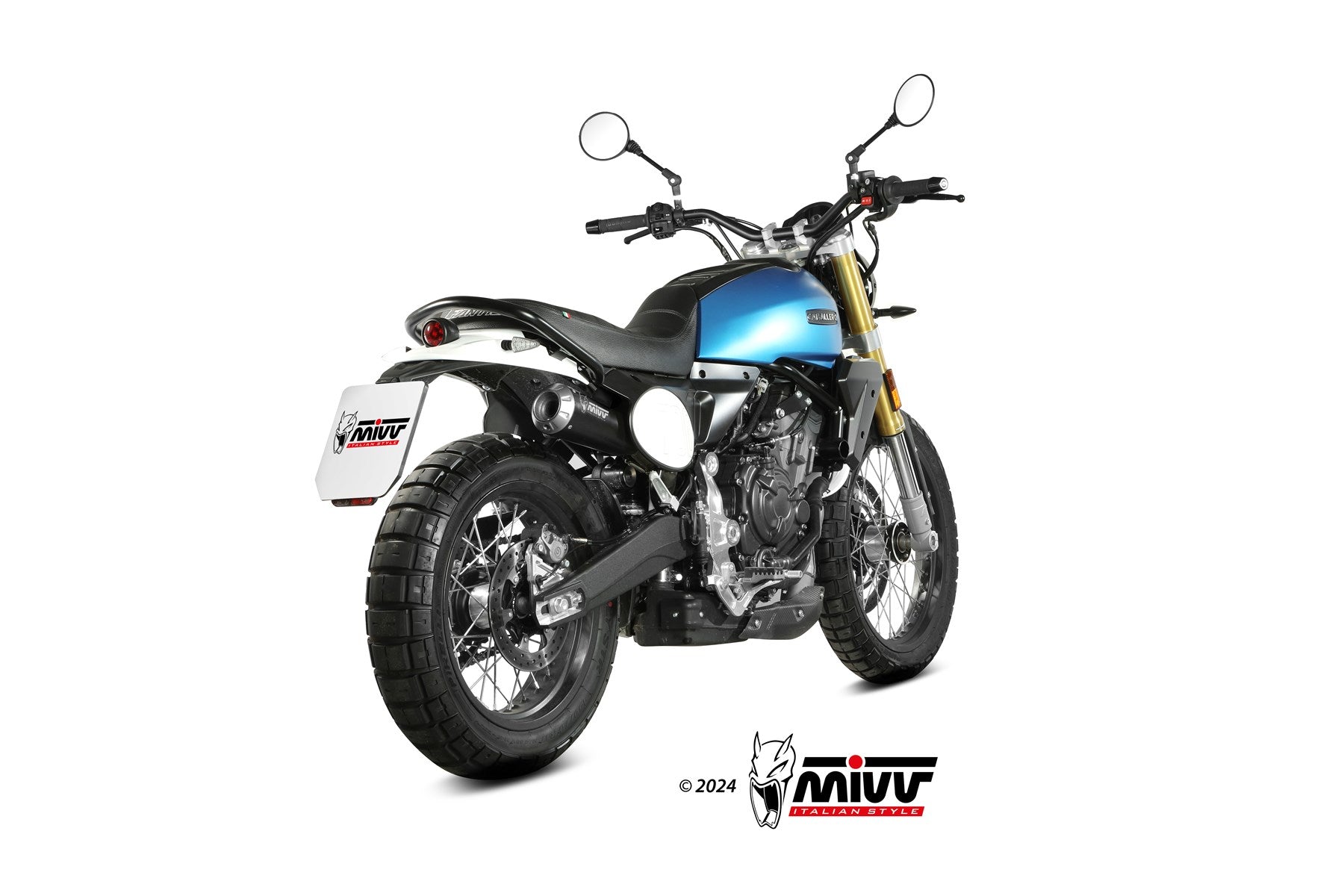 TERMINALE DI SCARICO IN ACCIAIO INOX NERO MIVV X-M1 FANTIC CABALLERO 700 2024