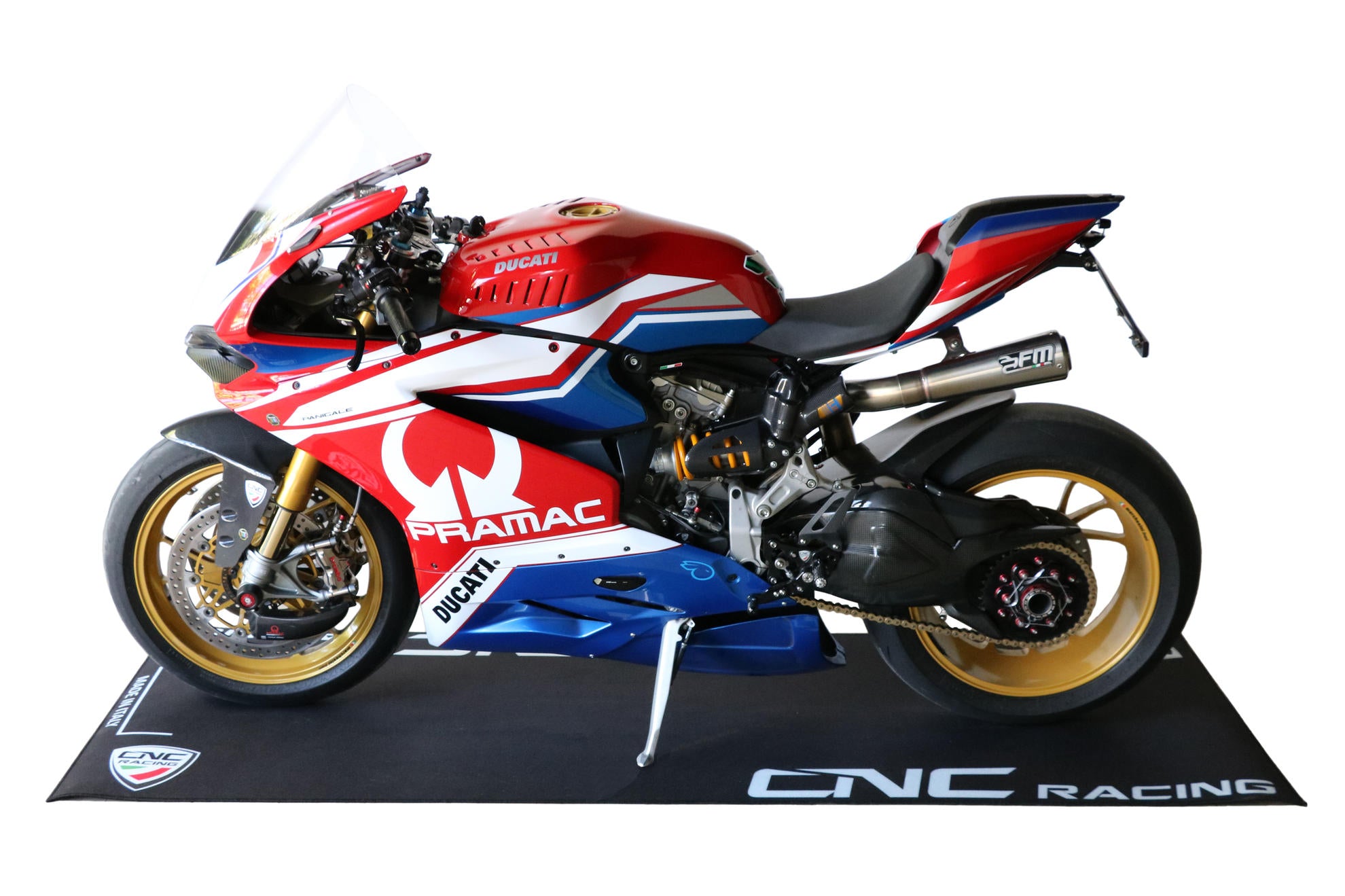 TAPPETO DA GARAGE PER MOTO CNC RACING