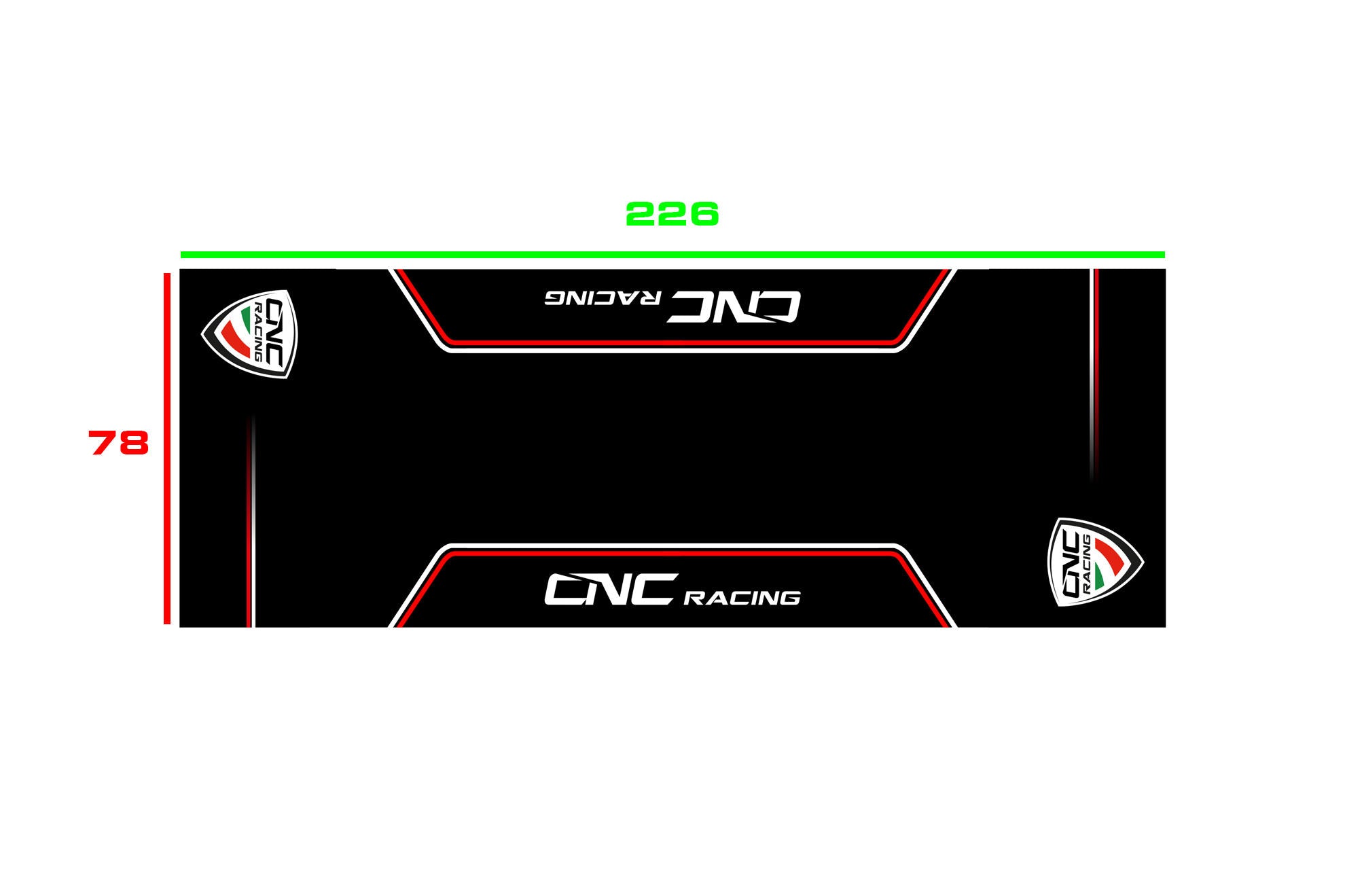 TAPPETO GARAGE MOTO CNC RACING