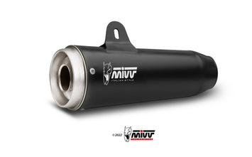 Terminali Di Scarico Inox Nero Mivv Ghibli Moto Guzzi V7 Classic/Special 2008-16