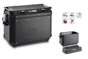 VALIGIA LATERALE DESTRA GIVI TREKKER OUTBACK 48 LT ALLUMINIO NERA