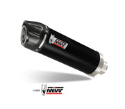 SCARICO COMPLETO ALTO IN ACCIAIO INOX NERO MIVV GP VOGE BRIVIDO 125R 2023 - 2024