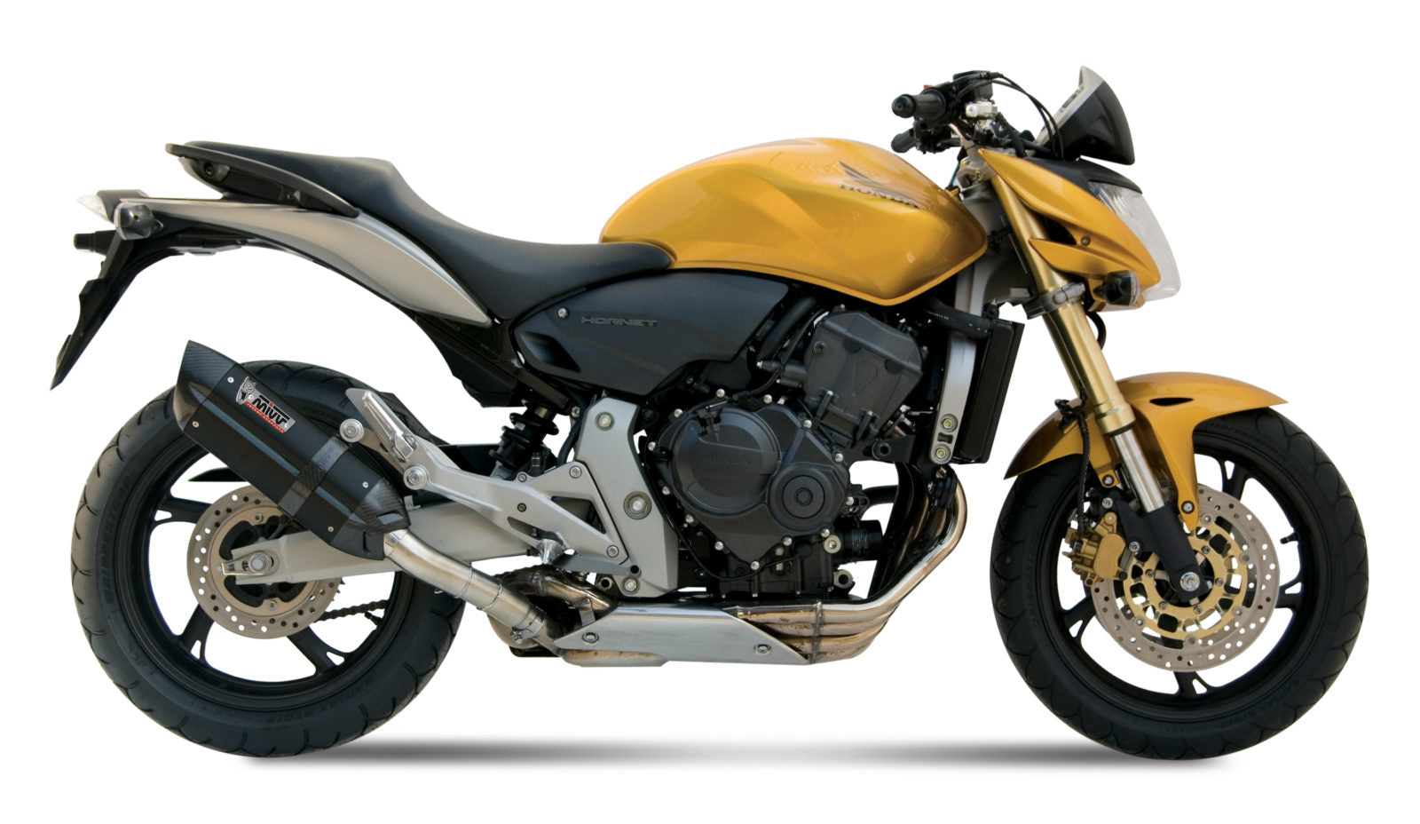 TERMINALE DI SCARICO IN ACCIAIO INOX NERO MIVV SUONO HONDA HORNET 600 2007 -2013