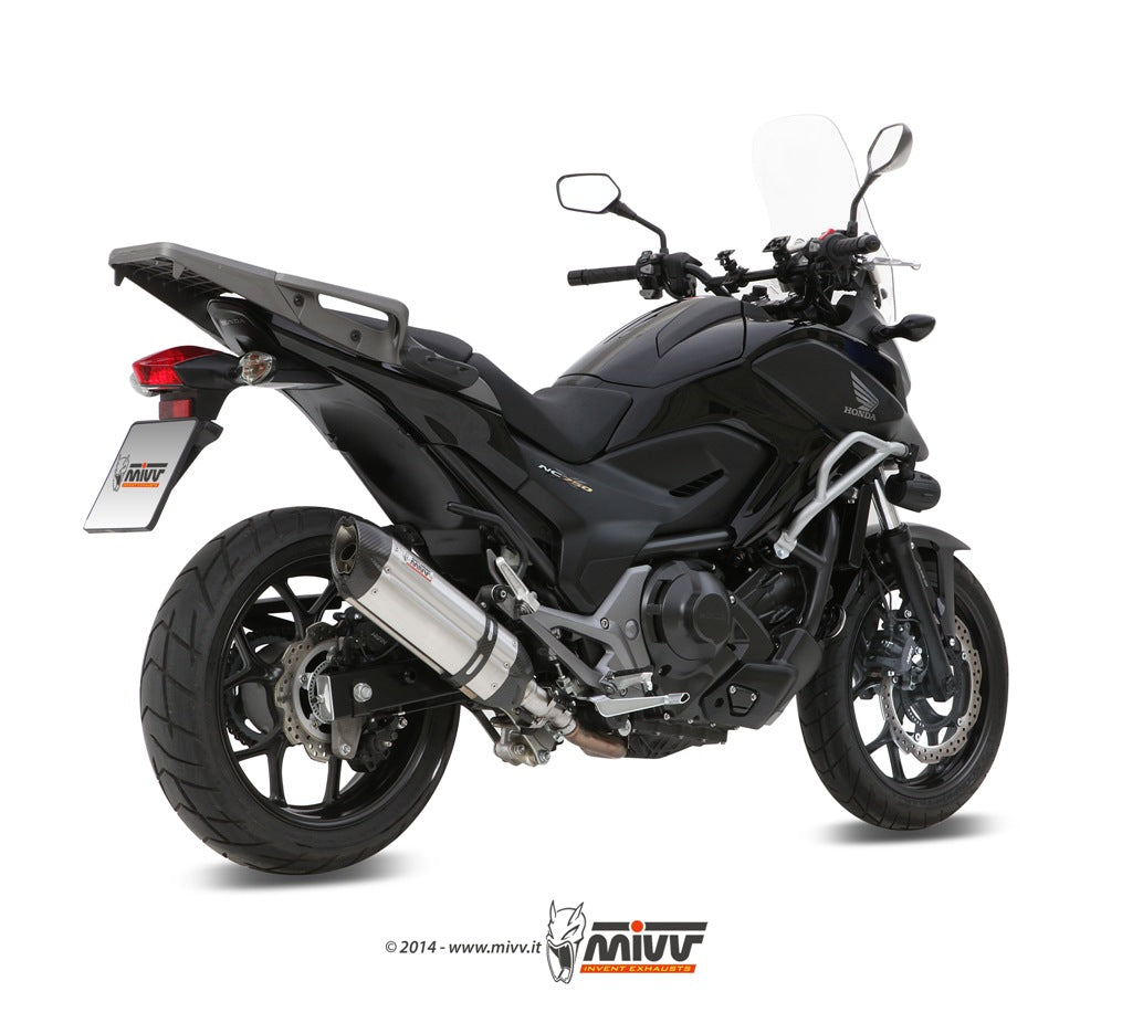 TERMINALI DI SCARICO IN ACCIAIO INOX MIVV SUONO HONDA NC 750 S / X 2014 - 2015