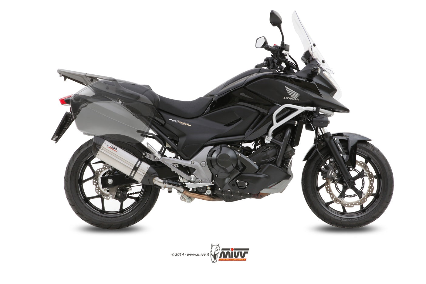 TERMINALI DI SCARICO IN ACCIAIO INOX MIVV SUONO HONDA NC 750 S / X 2014 - 2015