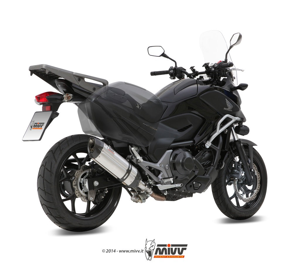 TERMINALI DI SCARICO IN ACCIAIO INOX MIVV SUONO HONDA NC 750 S / X 2014 - 2015