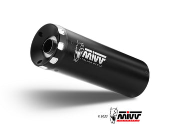 Terminali Di Scarico Inox Nero Mivv Hr-1 Husqvarna Svartpilen 125 2021-2023