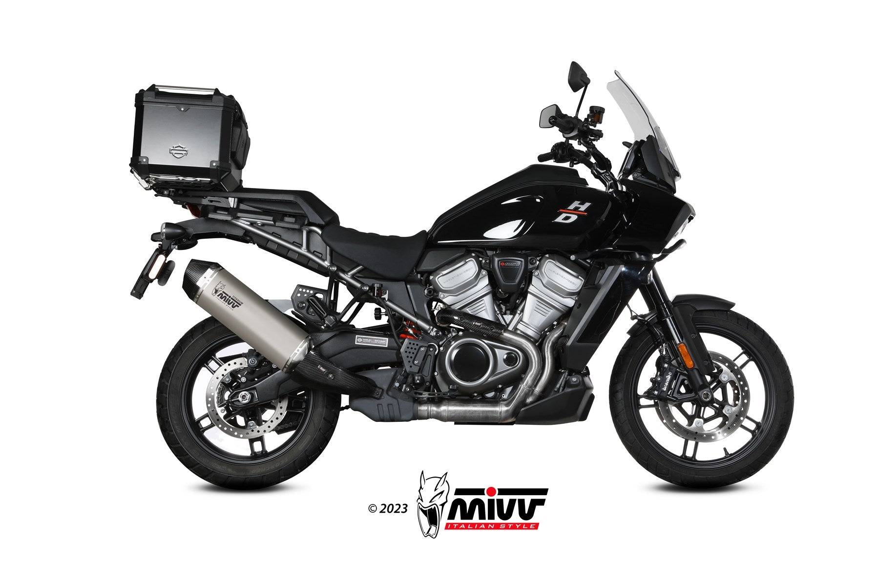 TERMINALE DI SCARICO TITANIO MIVV SPEED EDGE HARLEY PAN AMERICA SPECIAL 2021-24