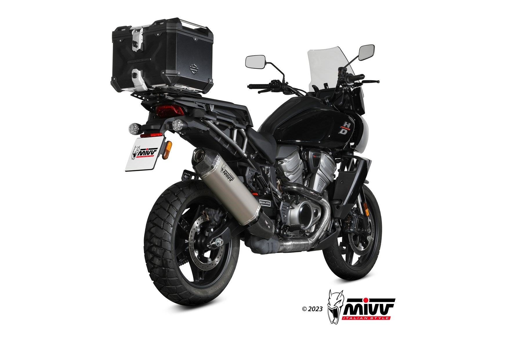 TERMINALE DI SCARICO TITANIO MIVV SPEED EDGE HARLEY PAN AMERICA SPECIAL 2021-24