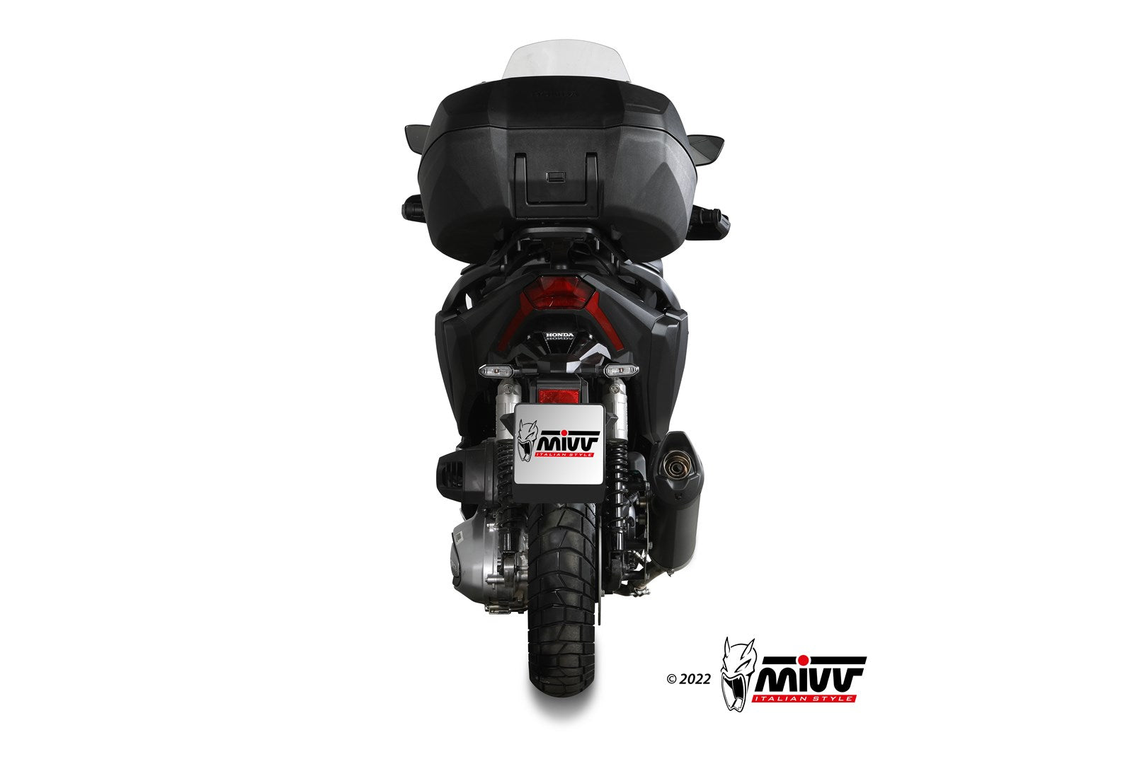 TERMINALE DI SCARICO IN ACCIAIO INOX NERO MIVV MOVER HONDA ADV 350 2022 - 2024
