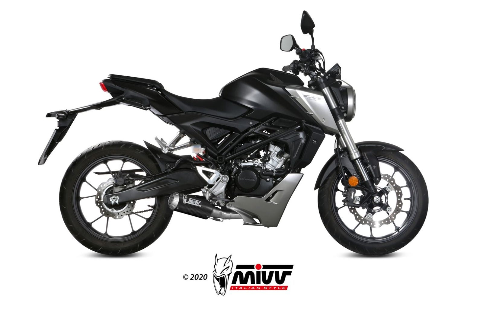 SCARICO COMPLETO IN CARBONIO RACING MIVV MK3 HONDA CB 125 R 2018 - 2020