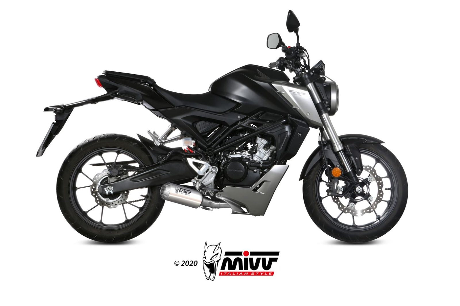 SCARICO COMPLETO IN ACCIAIO INOX RACING MIVV MK3 HONDA CB 125 R 2018 - 2020