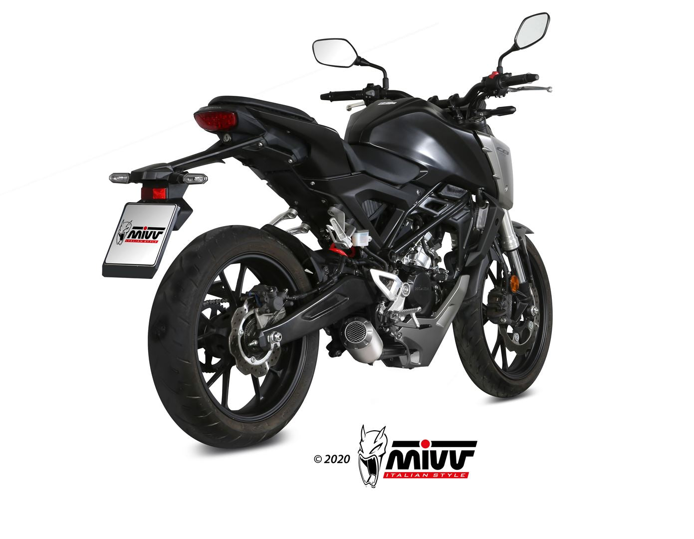 SCARICO COMPLETO IN ACCIAIO INOX RACING MIVV MK3 HONDA CB 125 R 2018 - 2020