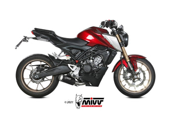 Scarico Completo Mivv Inox Nero Racing Mk3 Honda Cb 125 R 2021-2024