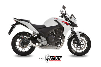 Terminale Di Scarico Inox Nero Mivv Gp Honda Cb 500 F / X 2013-2015