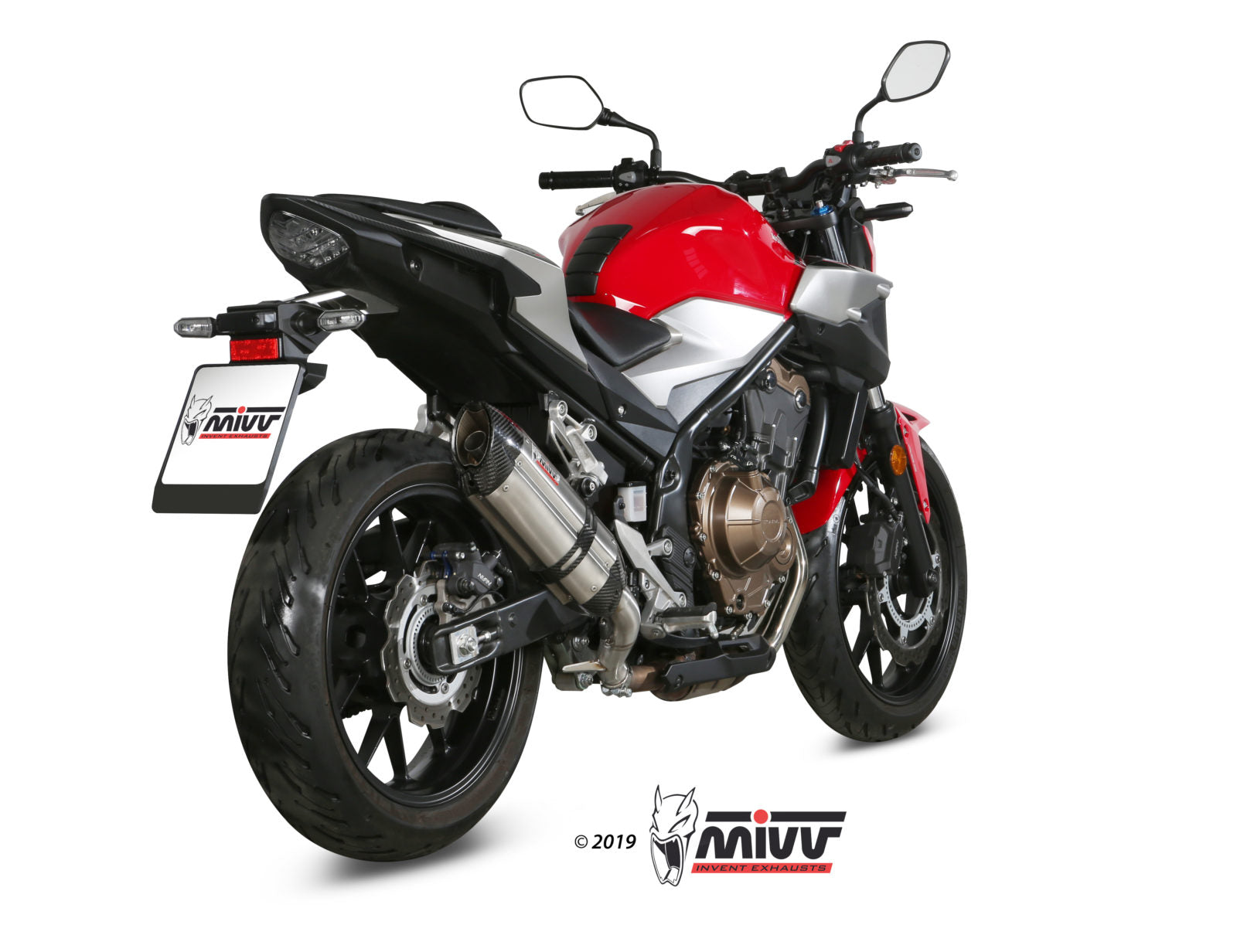 TERMINALE DI SCARICO IN ACCIAIO INOX MIVV SUONO HONDA CB 500 F 2019 - 2024