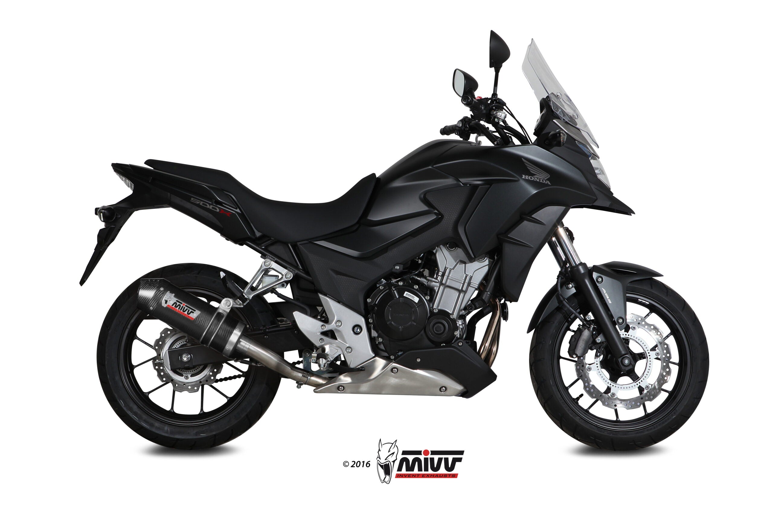 TERMINALE DI SCARICO IN CARBONIO MIVV OVAL HONDA CB 500 X 2016