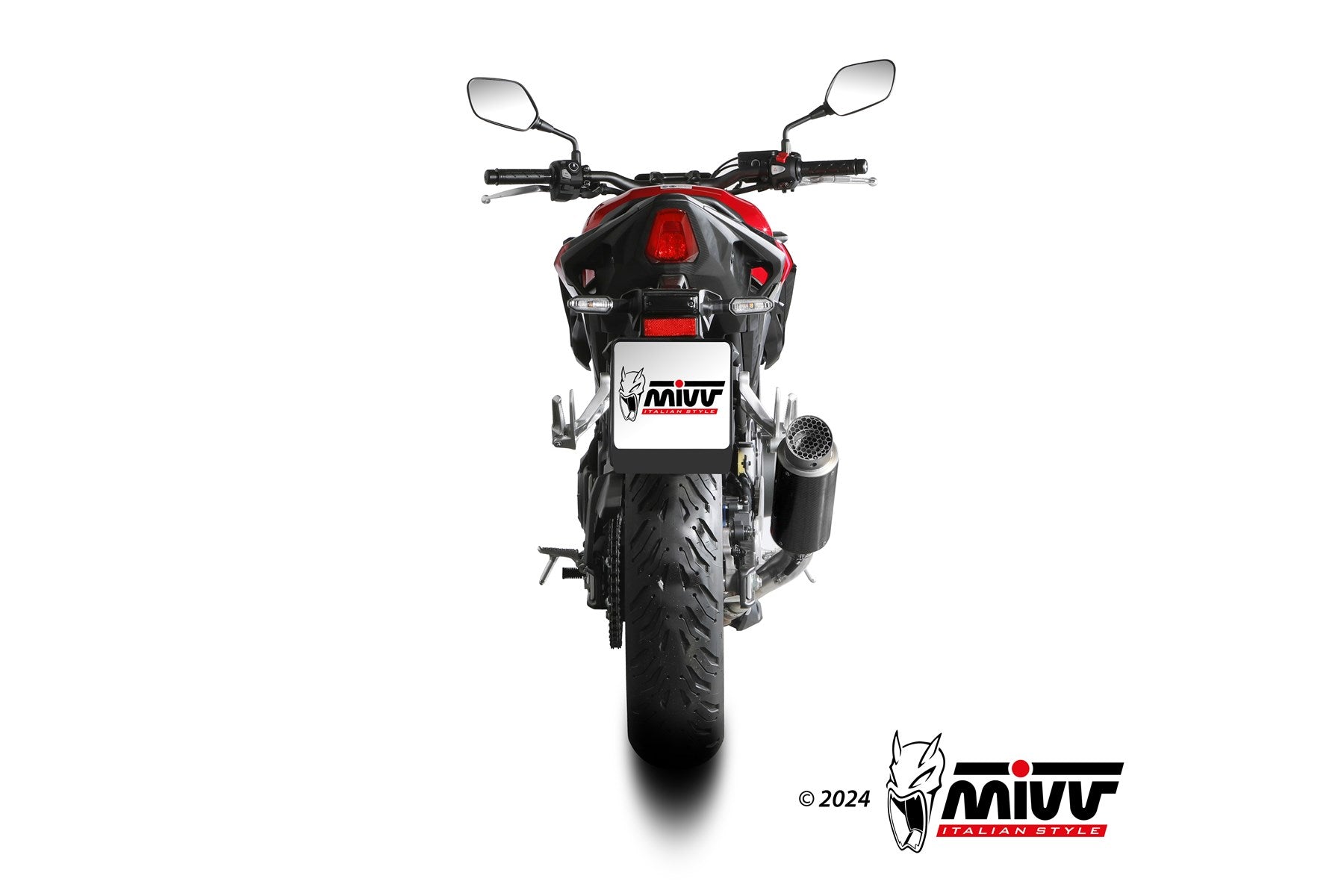TERMINALE DI SCARICO IN CARBONIO MIVV GPPRO HONDA CB 500 HORNET 2024