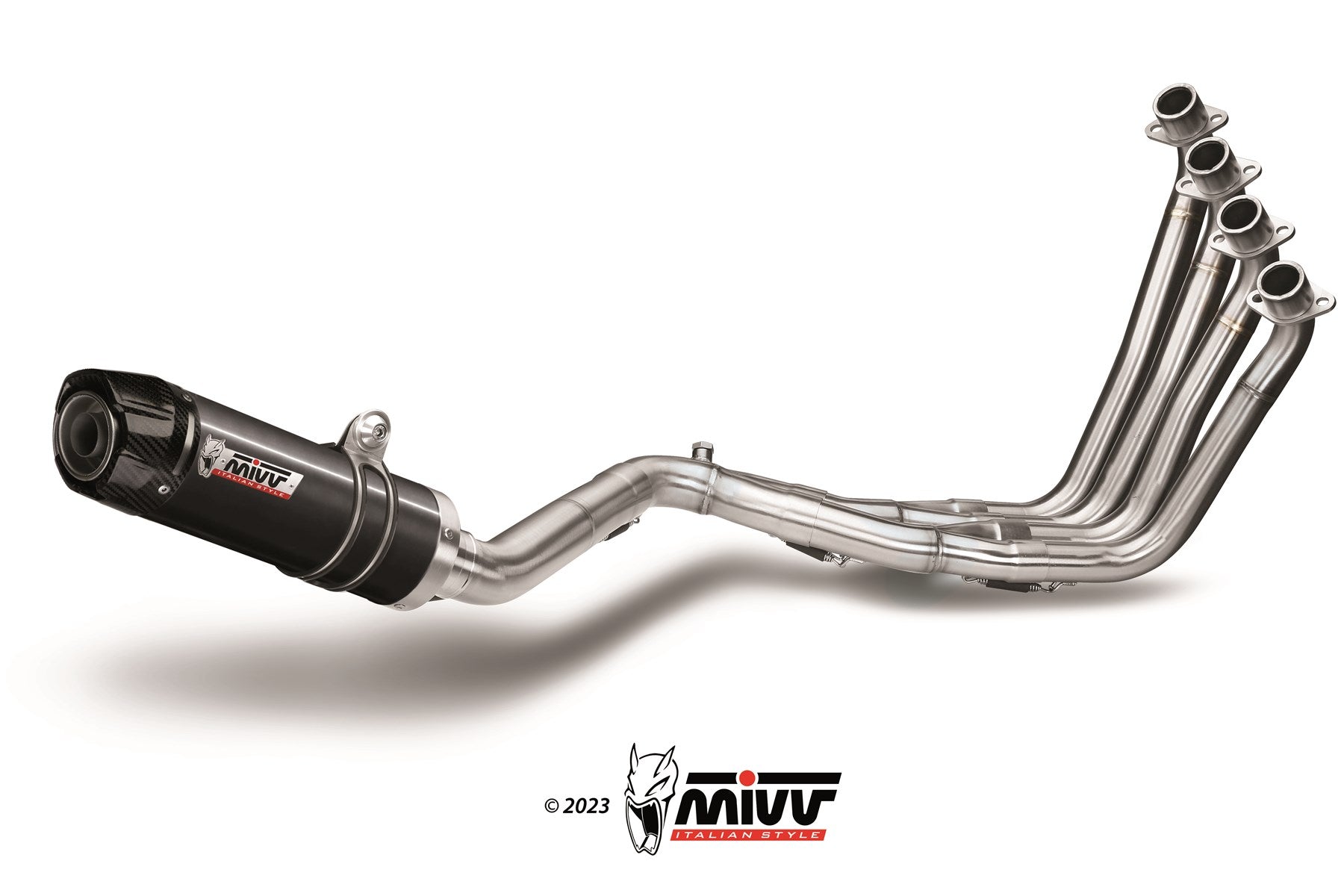 SCARICO COMPLETO IN ACCIAIO INOX NERO MIVV GP HONDA CB 650 F 2014 - 2018