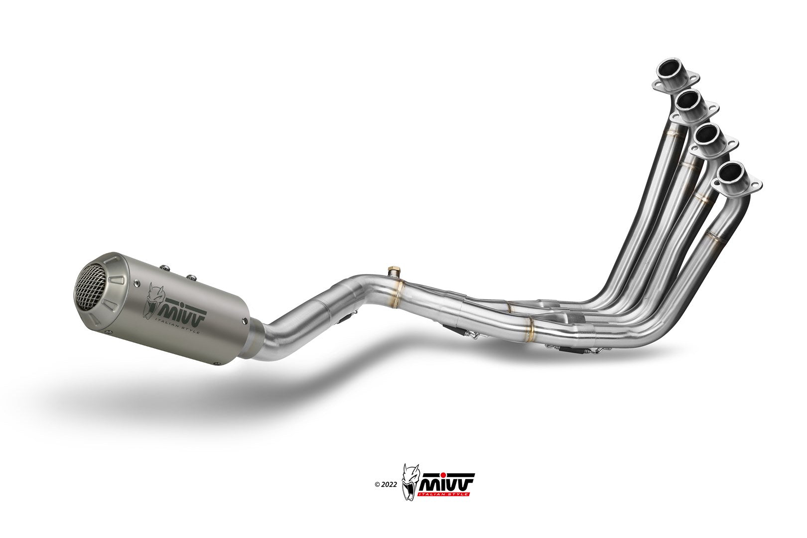 SCARICO COMPLETO IN ACCIAIO INOX RACING MIVV MK3 HONDA CB 650 F 2014 - 2018